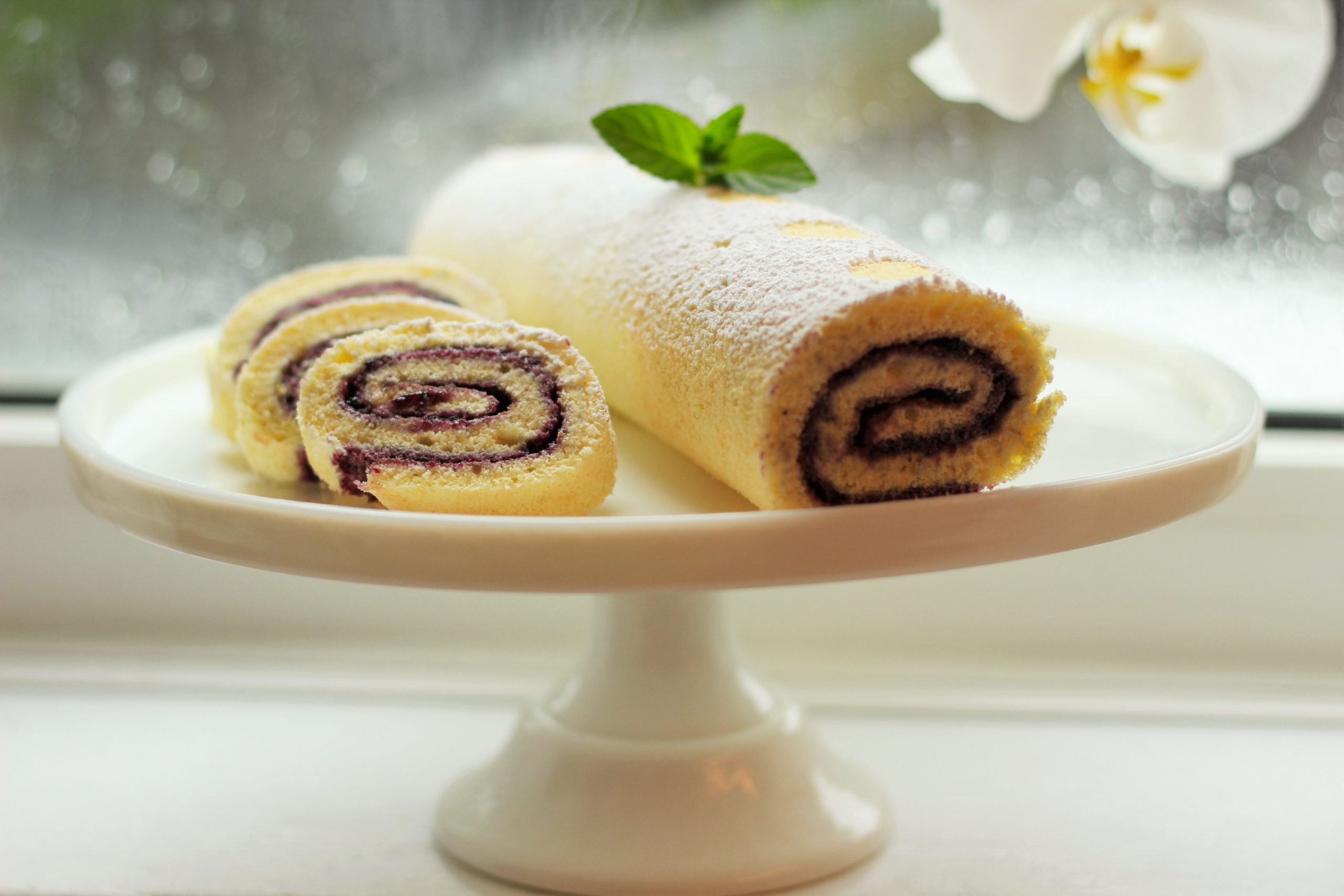 Blueberry jelly roll
