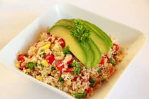 quinoa salad with avocado