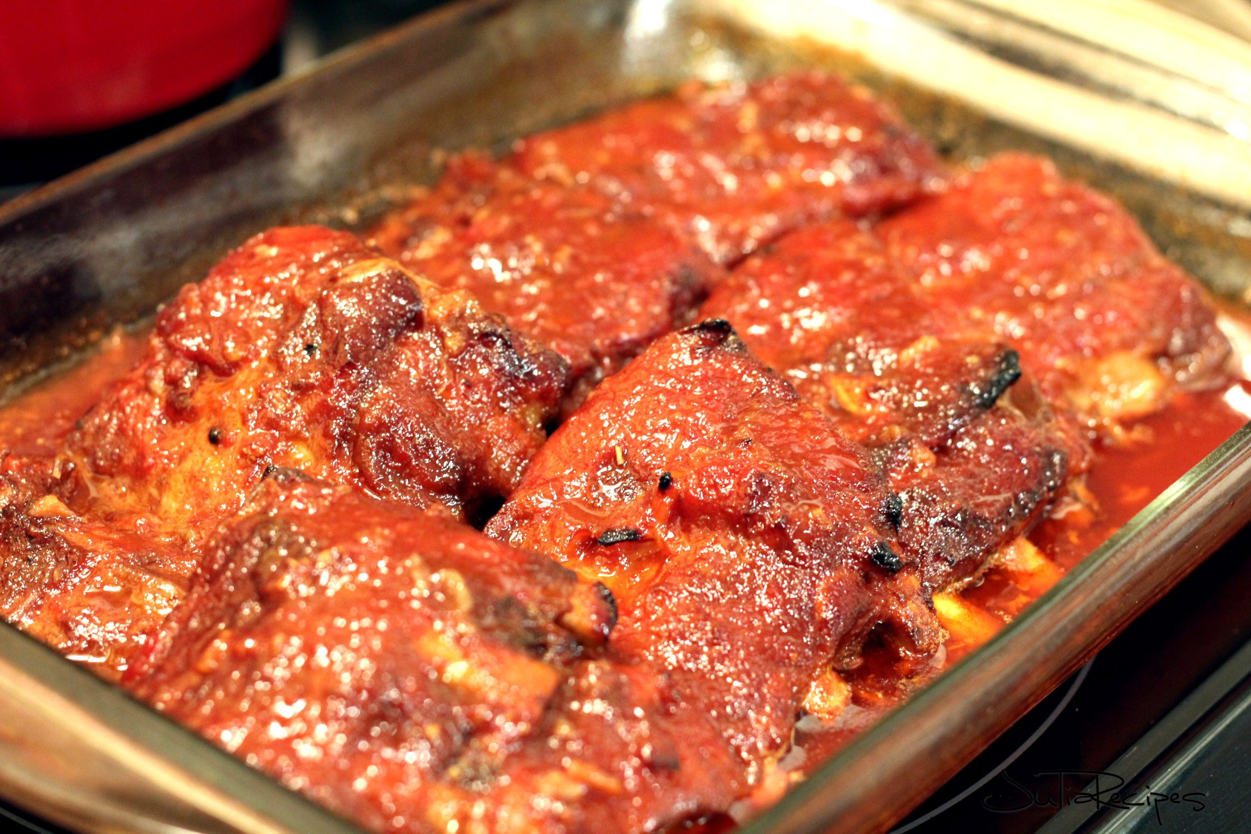 baby back ribs in oven dish