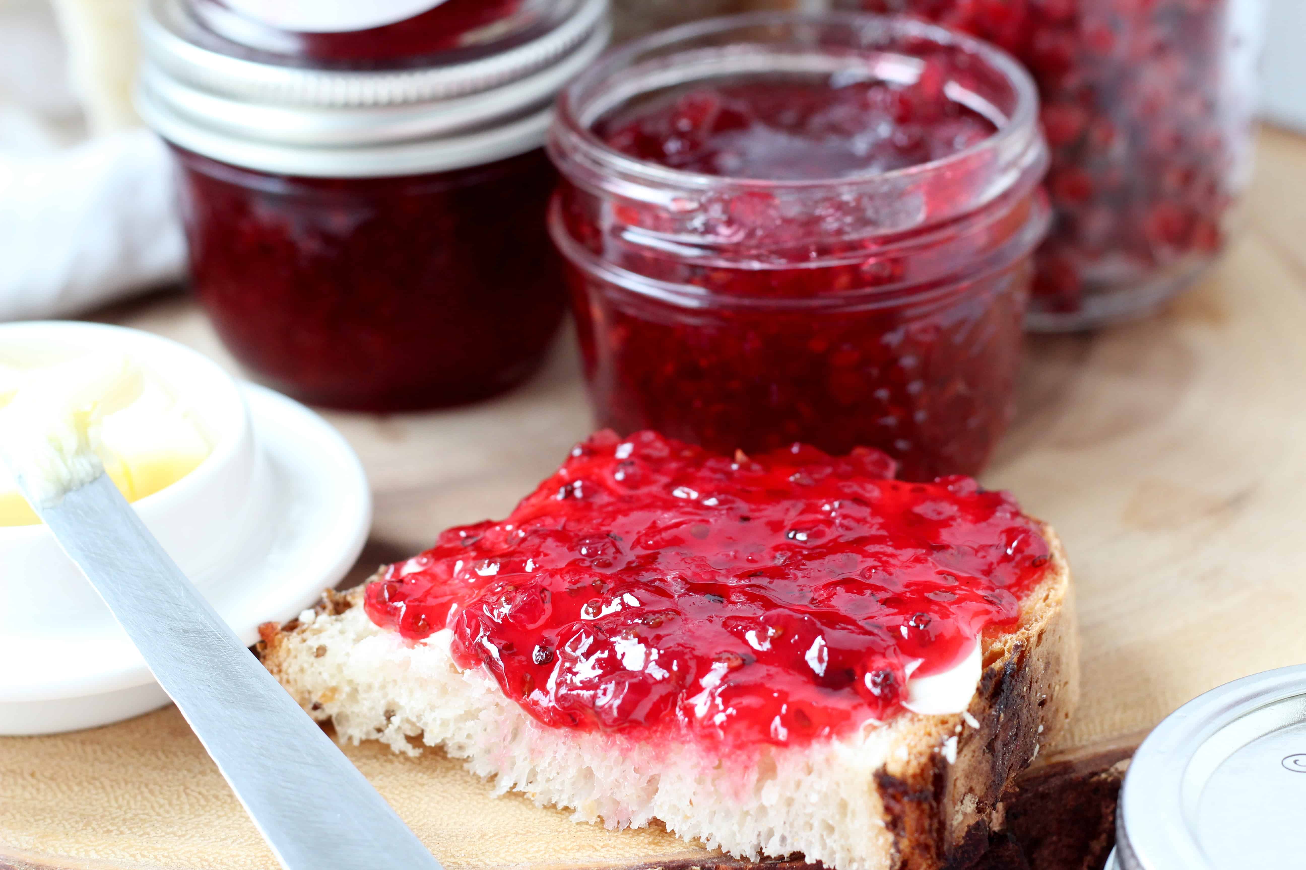 homemade red currant jam