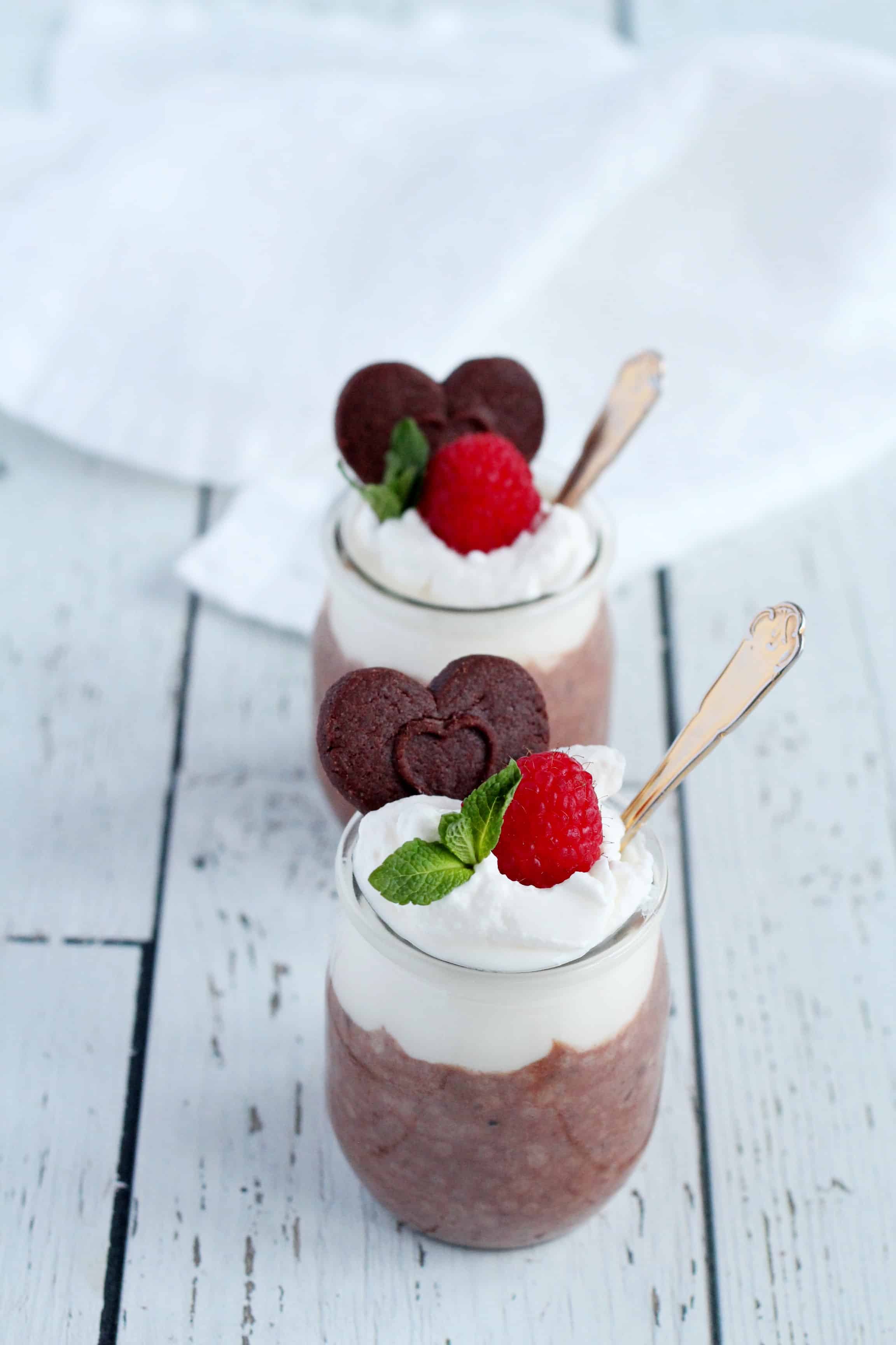 chia pudding with chocolate