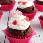Valentine's chocolate cupcakes