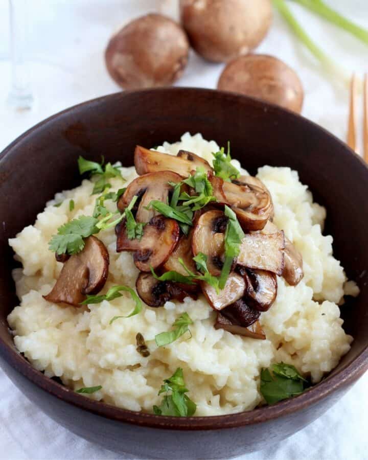 featured mushroom risotto