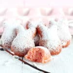 french madeleines with strawberry flavour