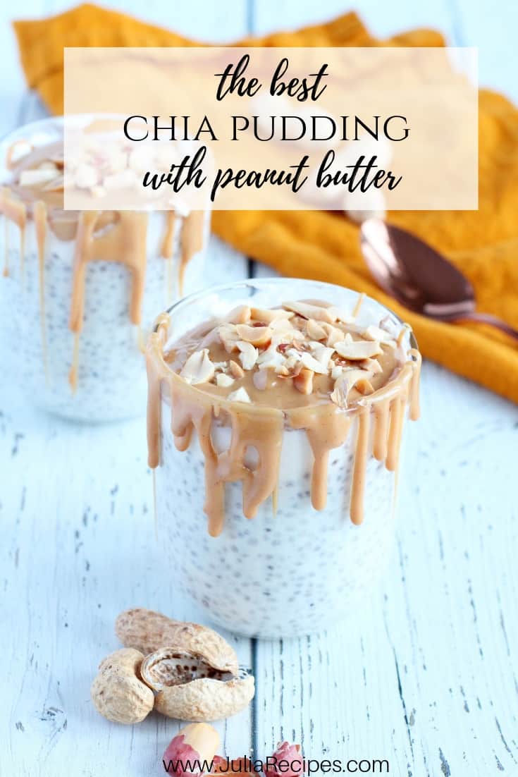 pin image for recipe peanut butter chia pudding