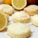 Lemon poppy seed scones with real lemons