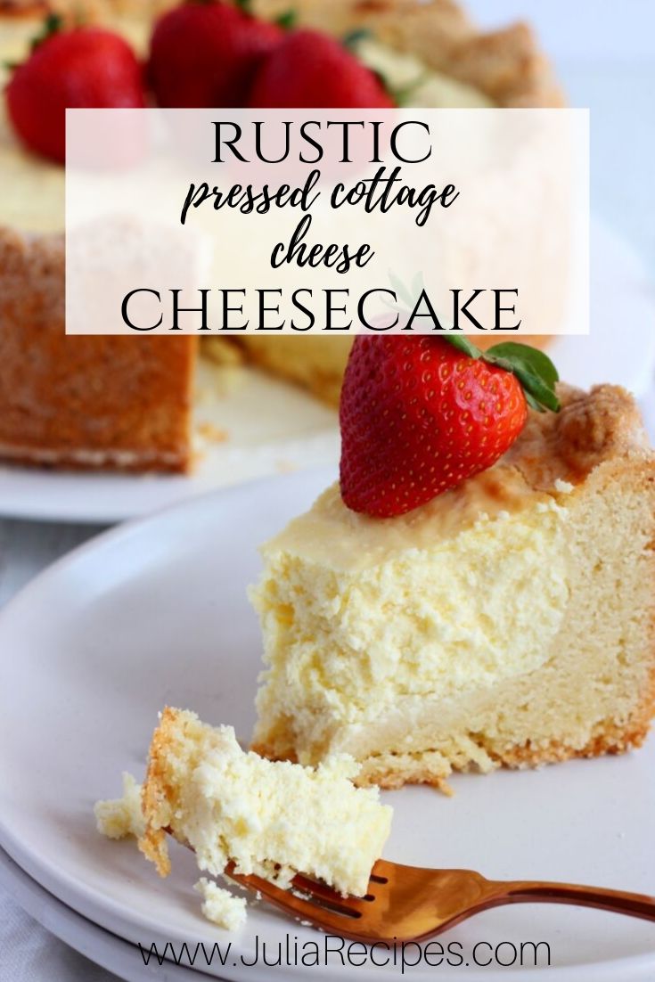 rustic pressed cottage cheesecake