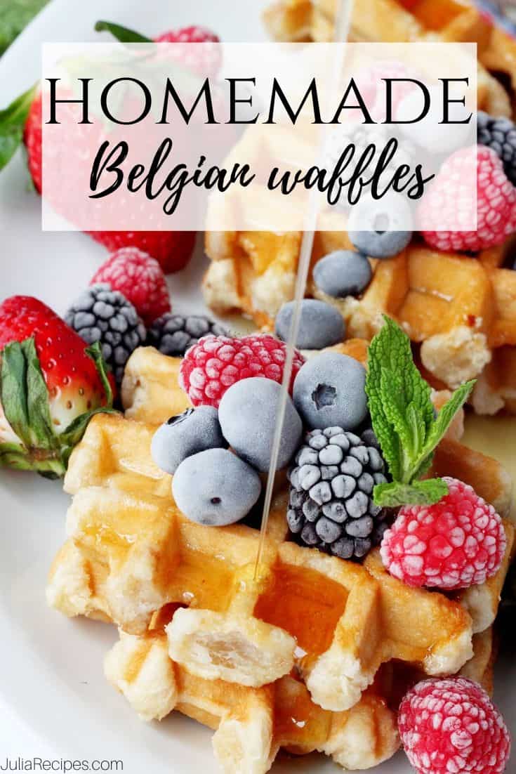 homemade belgian waffles