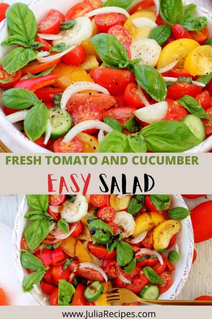 Collage easy garden salad