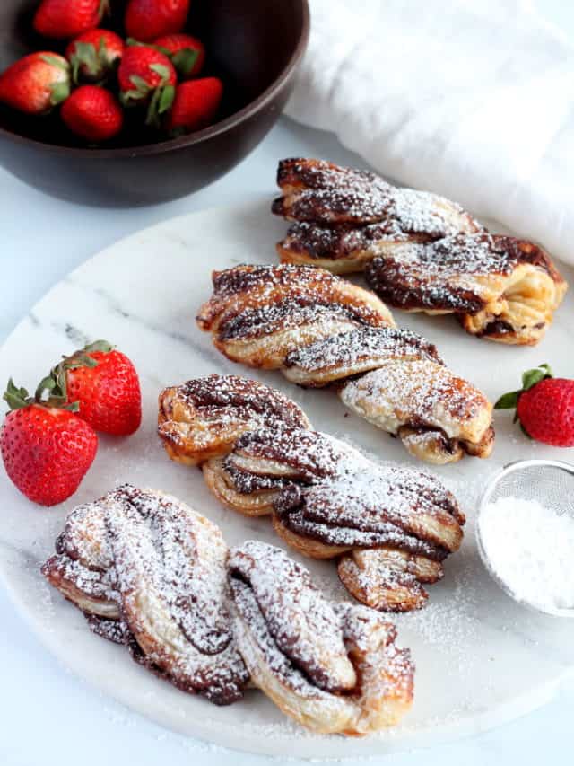Nutella Puff Pastry Twists