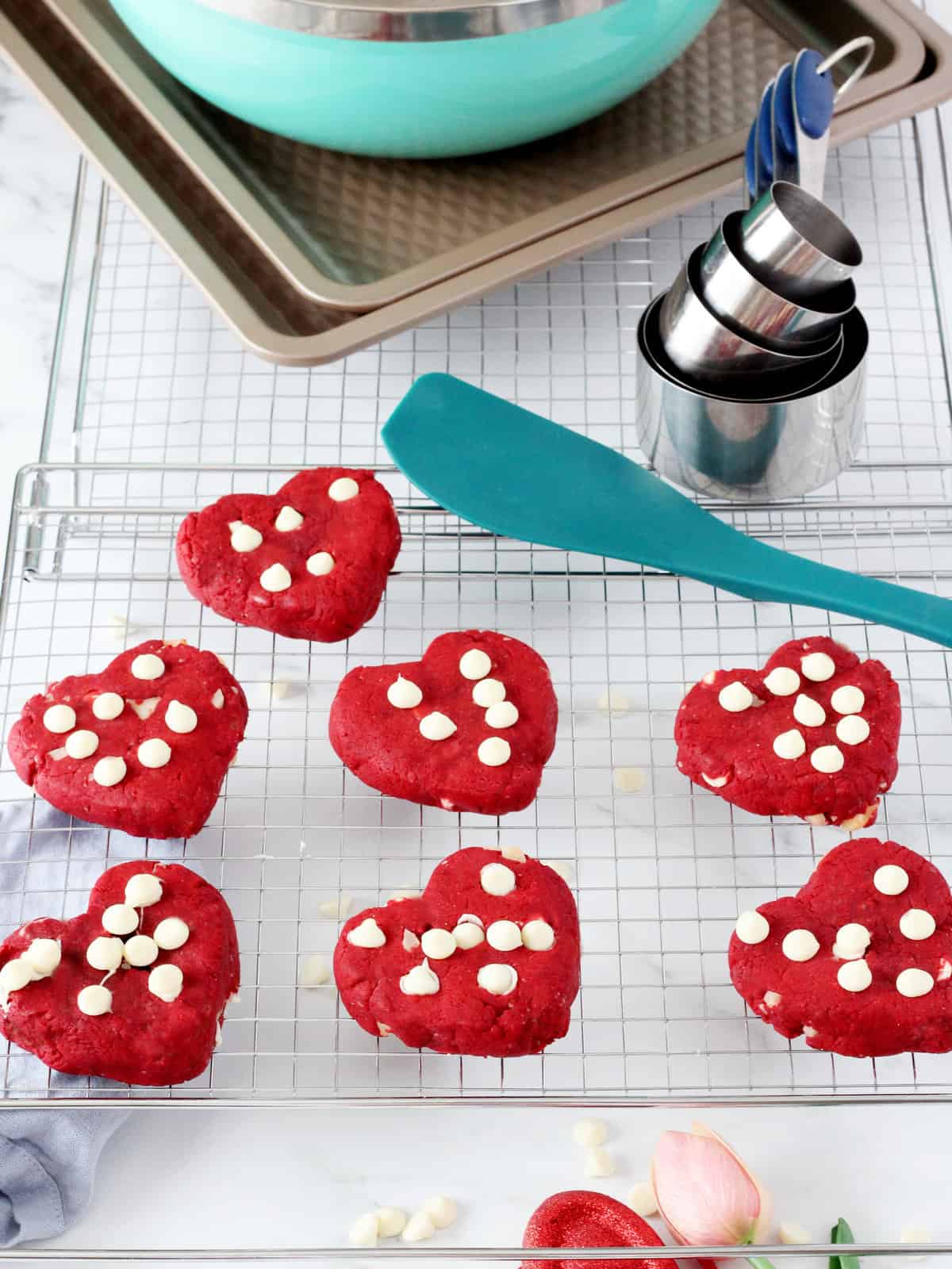 baking products from Home and Hardware with heart cookies