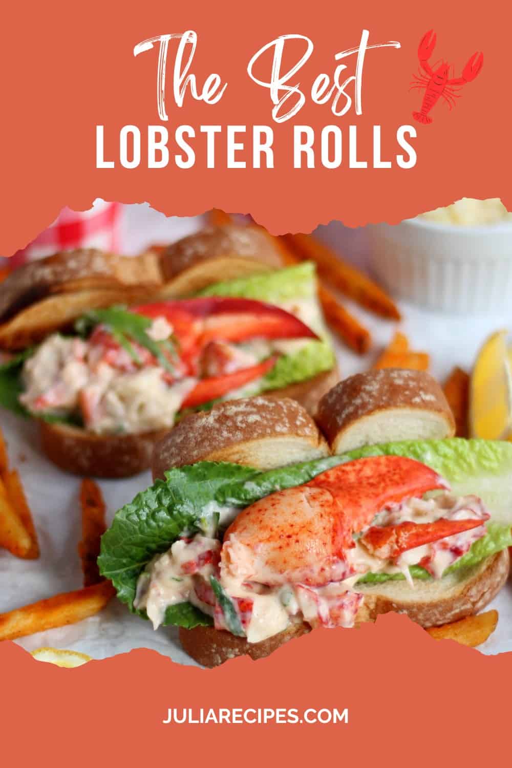 pin it for later image for lobster buns
