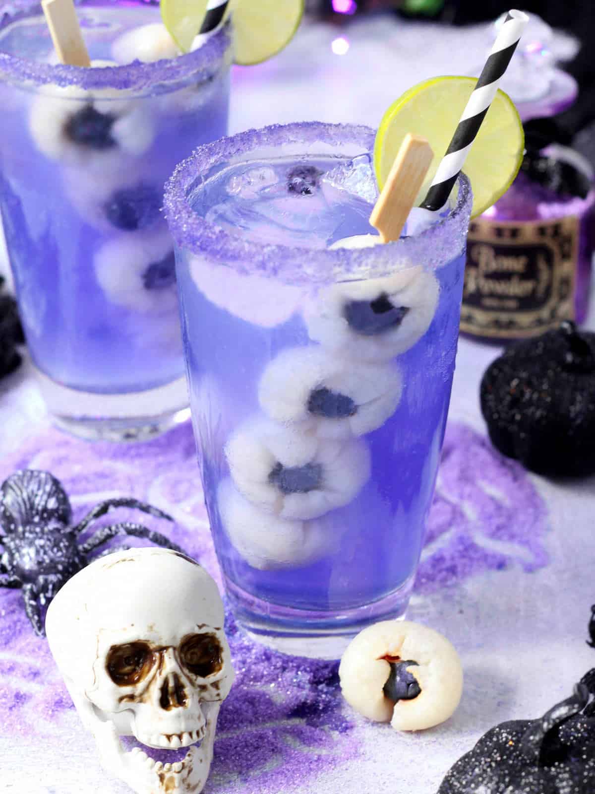 bewitched mocktail with eyeballs